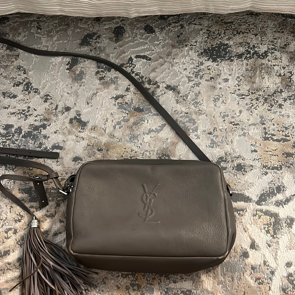 Saint Laurent crossbody bag in grey.